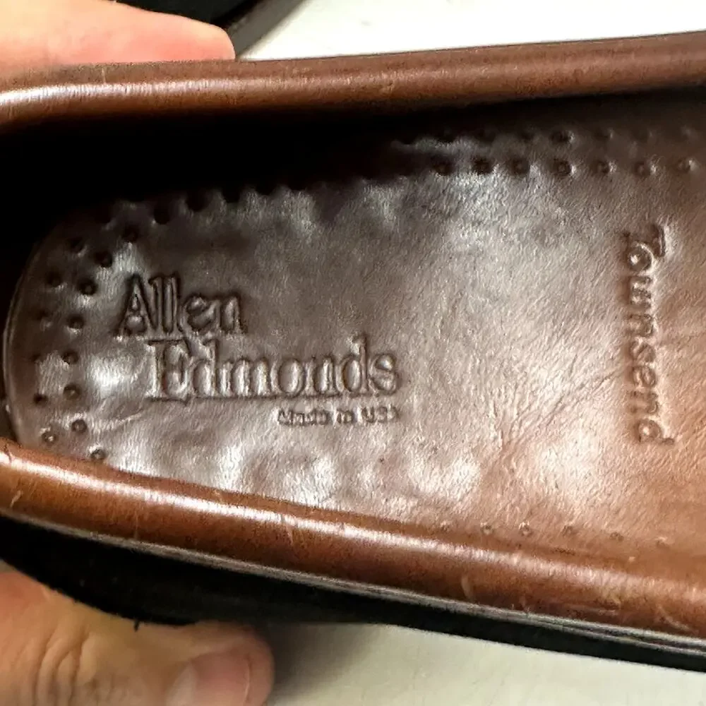 VGUC Rancourt & Co. x Allen Edmonds Townsend Nubuck Strap Penny Loafers USA 11 D